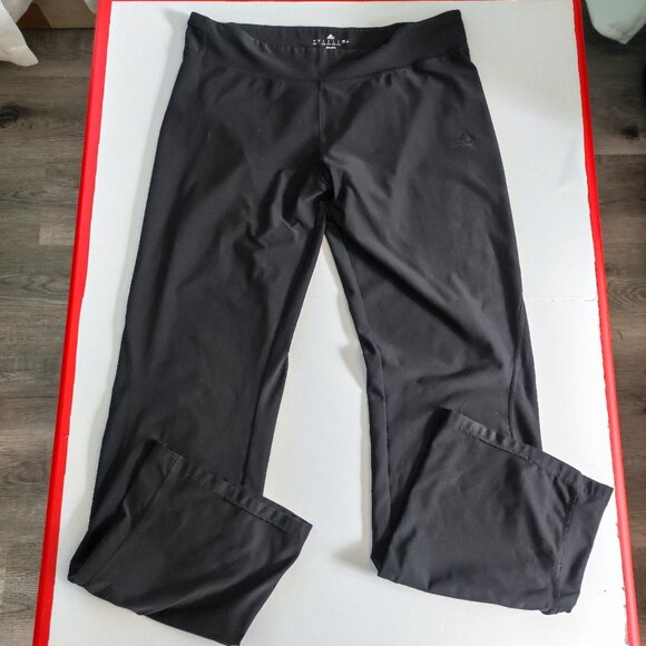 Adidas Climalite active wear leggings charcoal women's size L - Picture 1 of 13